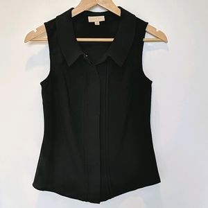 ModCloth black sleeveless blouse